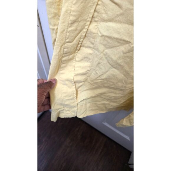 NWT A New Day Women's Vintage-Inspired Light Yellow Linen Blend Double-Breasted - Picture 3 of 8